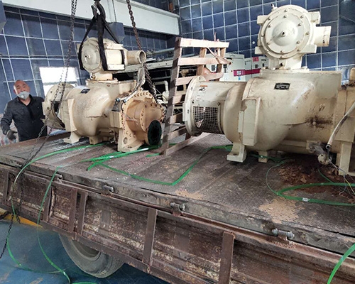 鶴煤集團(tuán)登?？諌簷C(jī)大修項目現(xiàn)場